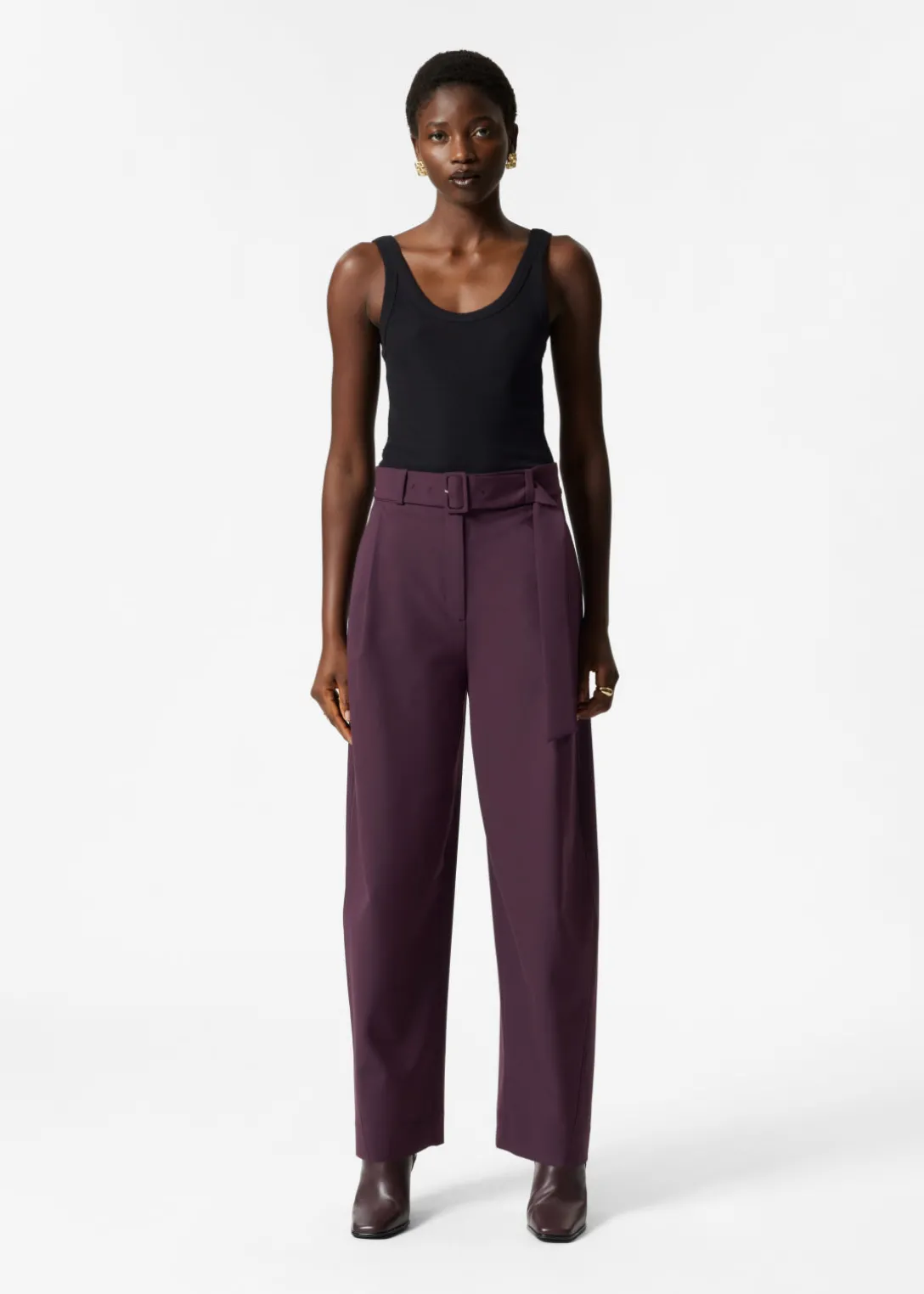 Cheap & Other Stories Tailored Barrel-Leg Trousers