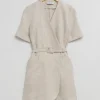 New & Other Stories Tailored Linen Belted Mini Dress