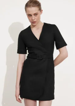 New & Other Stories Tailored Linen Belted Mini Dress