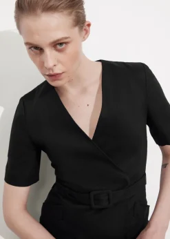 New & Other Stories Tailored Linen Belted Mini Dress