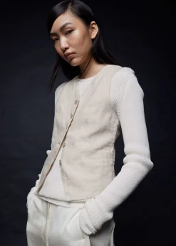Hot & Other Stories Tailored Linen Vest