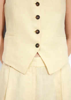 Hot & Other Stories Tailored Linen Vest