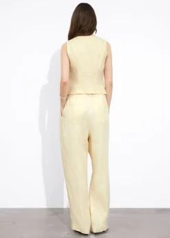 Hot & Other Stories Tailored Linen Vest