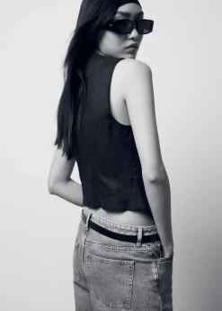 Hot & Other Stories Tailored Linen Vest