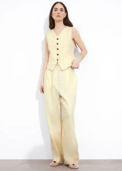 Hot & Other Stories Tailored Linen Vest