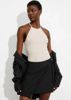 Store & Other Stories Tailored Mini Wrap Skirt