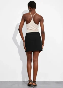 Store & Other Stories Tailored Mini Wrap Skirt