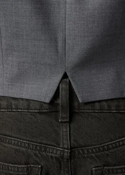 Best & Other Stories Tailored Wool Waistcoat Grey