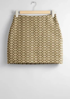 Best Sale & Other Stories Textured Mini Skirt Beige
