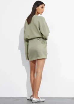 Online & Other Stories Textured Mini Skirt