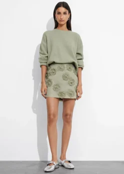Online & Other Stories Textured Mini Skirt