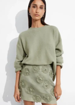 Online & Other Stories Textured Mini Skirt