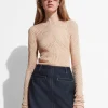 Outlet & Other Stories Topstitched Denim Mini Skirt Dark Blue