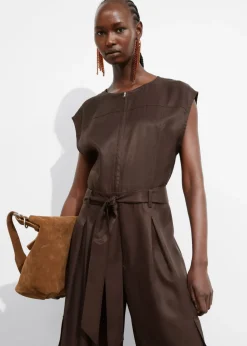 Hot & Other Stories Utility Jumpsuit Brown