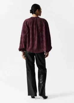 Online & Other Stories Voluminous Floral-Appliqué Blouse