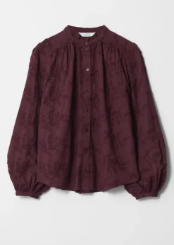 Online & Other Stories Voluminous Floral-Appliqué Blouse