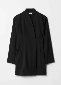 Discount & Other Stories Waisted Blazer Dress Black