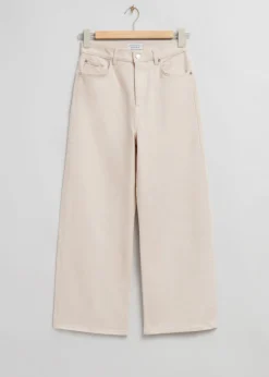 Hot & Other Stories Wide Cropped Jeans