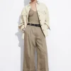 Cheap & Other Stories Wide Fold-Up Cuff Trousers Mole