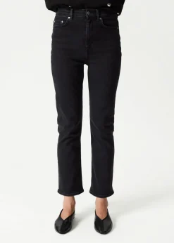 Shop & Other Stories Wide Leg Cropped Jeans Black