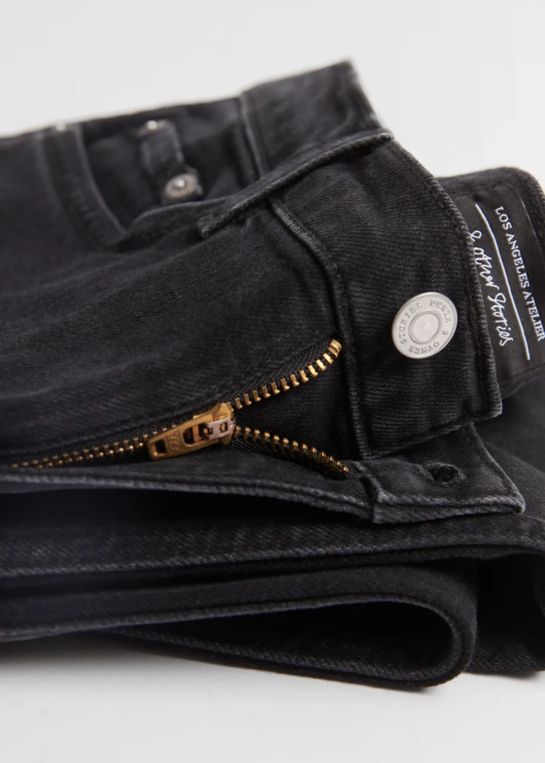 Shop & Other Stories Wide Leg Cropped Jeans Black