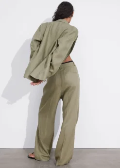 Hot & Other Stories Wide Linen Trousers