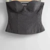 Best & Other Stories Wool Corset Top Grey