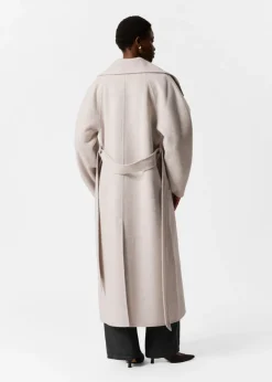 Hot & Other Stories Wool-Blend Funnel-Collar Coat