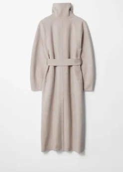Hot & Other Stories Wool-Blend Funnel-Collar Coat