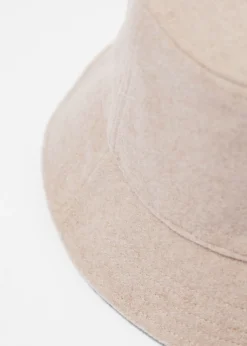 Hot & Other Stories Wool-Felt Bucket Hat Ecru