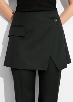 Store & Other Stories Wrap-Skirt Trousers Black