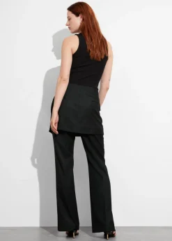 Store & Other Stories Wrap-Skirt Trousers Black