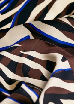 Online & Other Stories Zebra-Print Scarf Mahogany