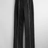 Fashion & Other Stories Zipper-Detailed Trousers Black